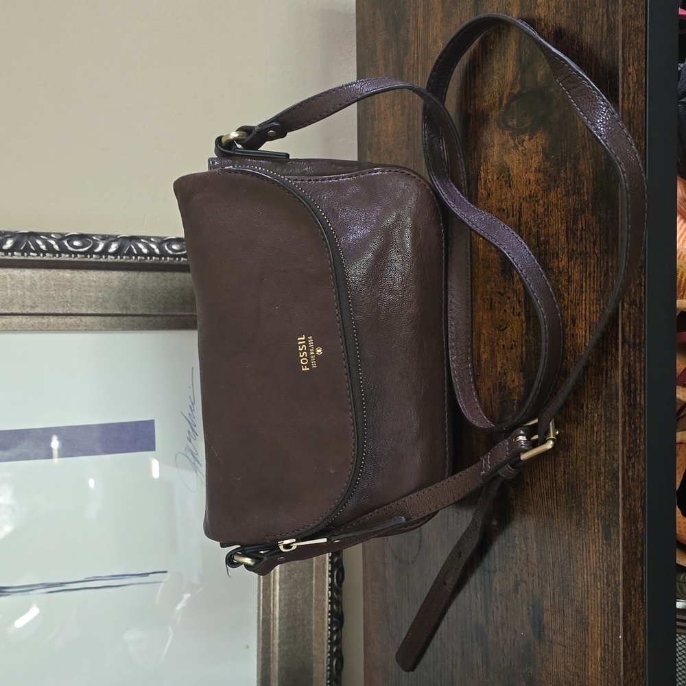 Fossil Women Brown Leather Purse